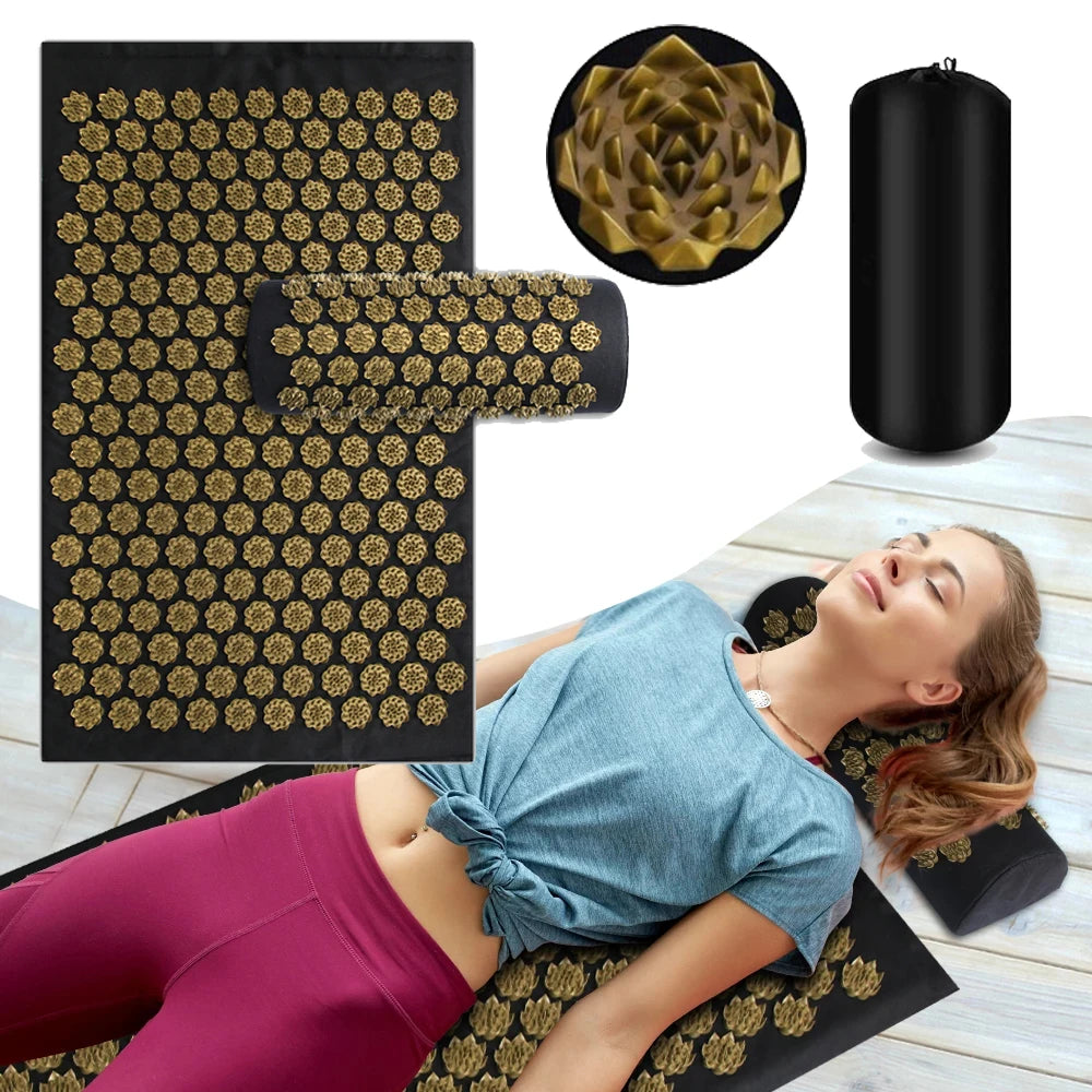 Acupressure Yoga Mat β Body and Foot Massager for Tension Relief