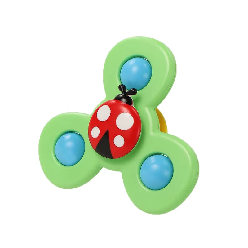 Colorful Insect Fidget Spinner – Educational Rattle & Bath Toy for Kids
