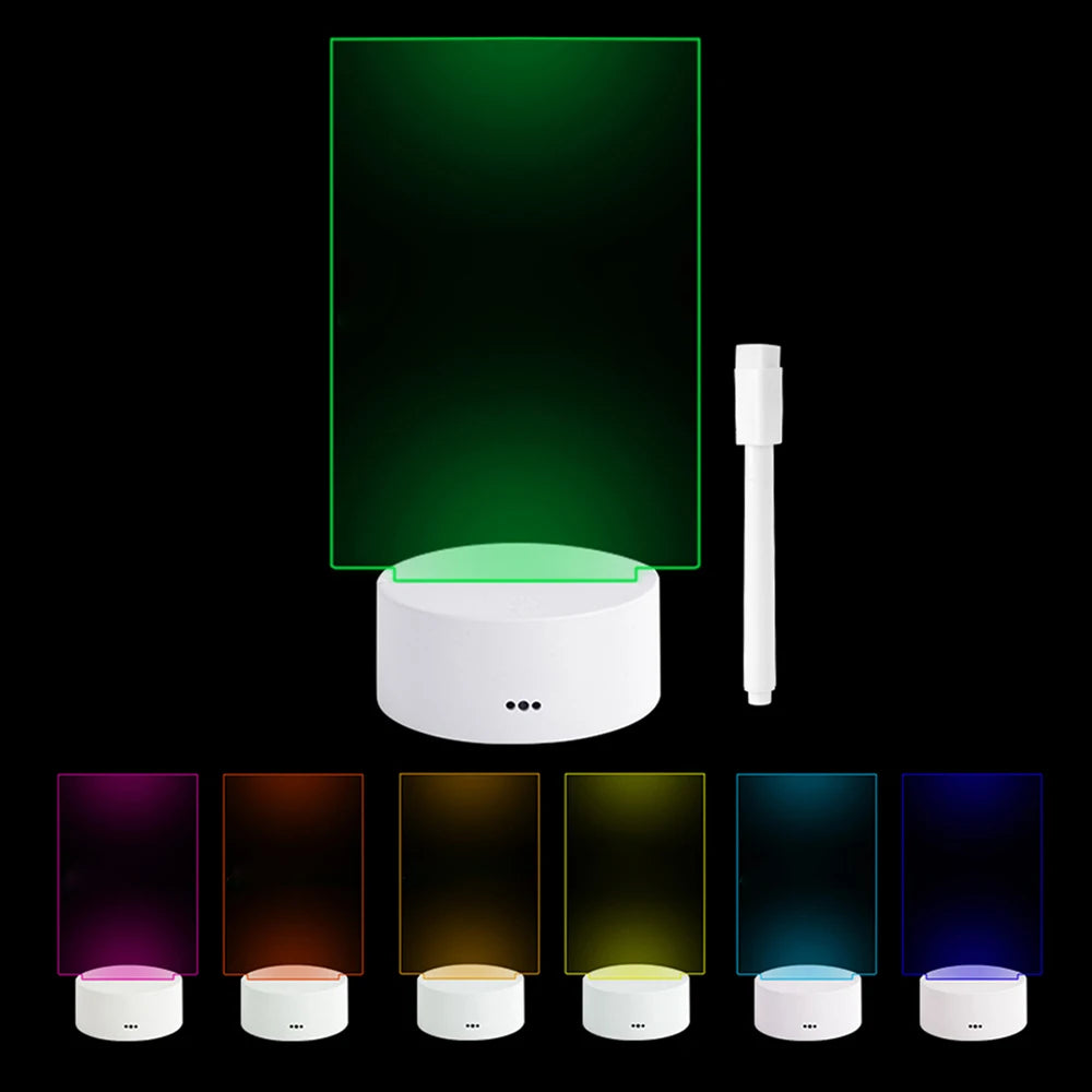 Creative LED Note Board Board with Pen, USB & Battery Power