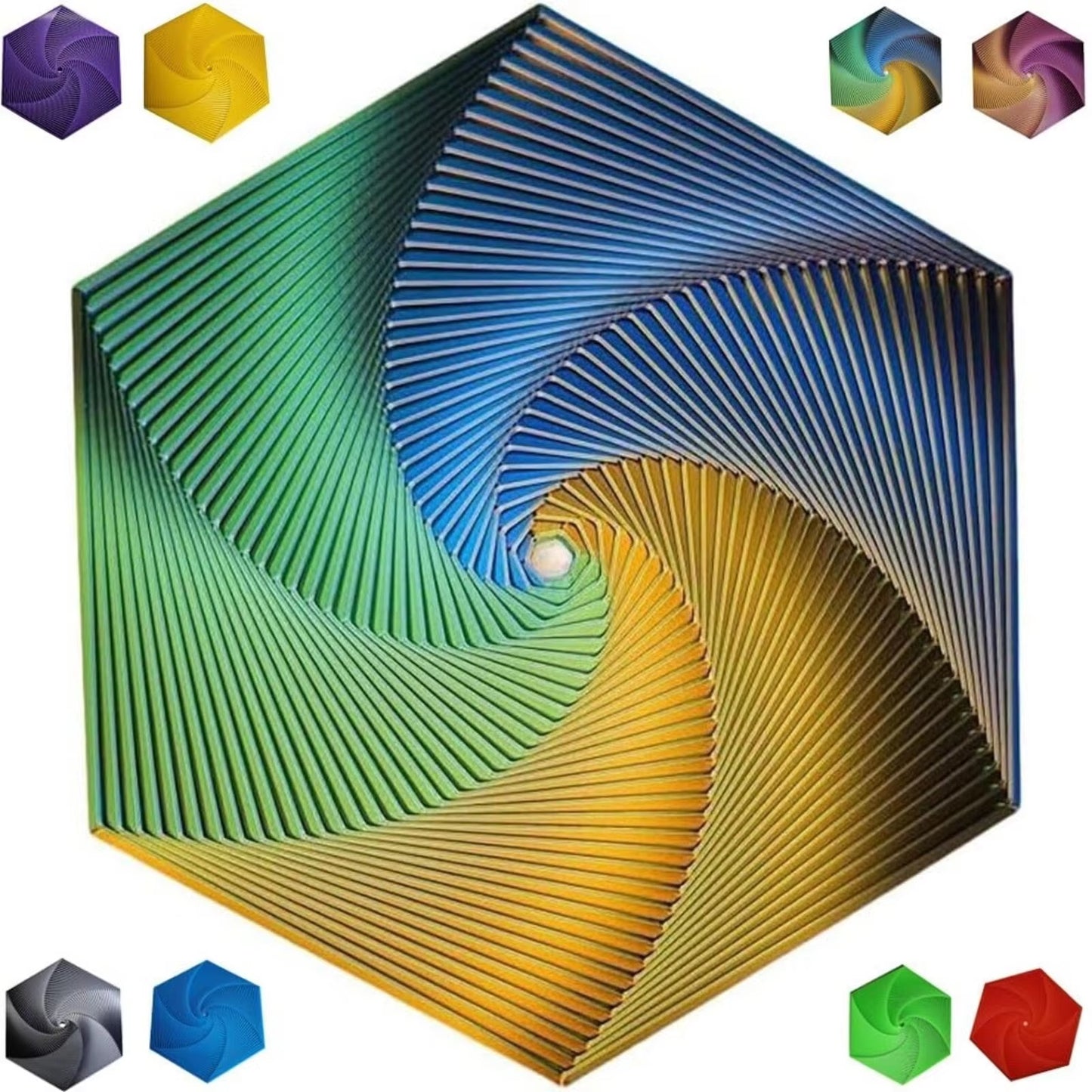 Hexagon 3D Printed Fidget Toy – Stress Relief & Sensory Fun for Kids and Adults