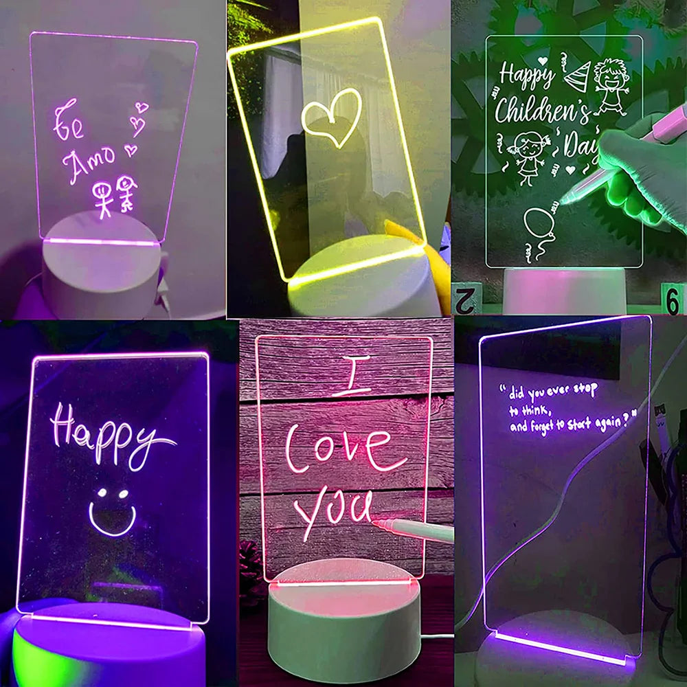 Creative LED Note Board Board with Pen, USB & Battery Power
