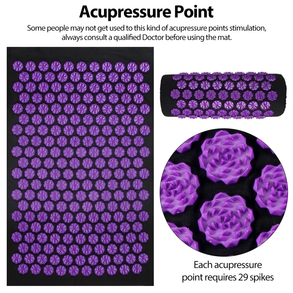 Acupressure Yoga Mat β Body and Foot Massager for Tension Relief