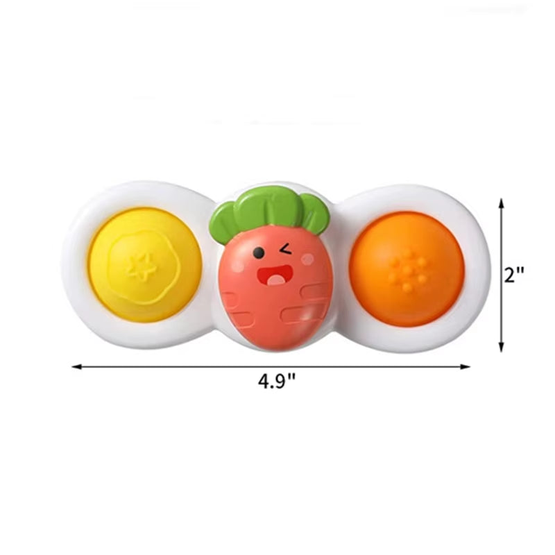 Colorful Insect Fidget Spinner – Educational Rattle & Bath Toy for Kids
