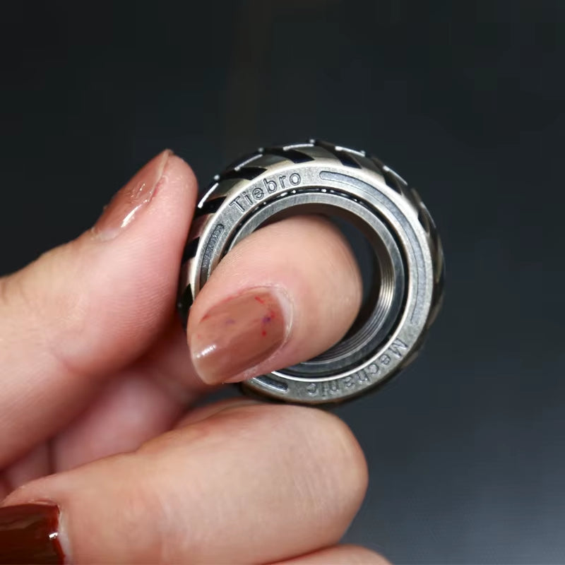 Ratchet Wheel Fidget Ring Fidget Slider Adult EDC Metal Fidget Toys ADHD Hand Spinner Stress Relief Toys Office Toy Adult Gift